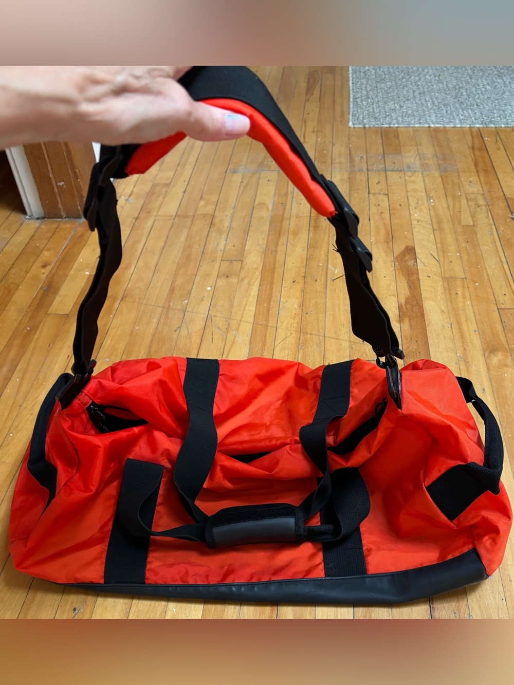Gap nylon duffel bag.